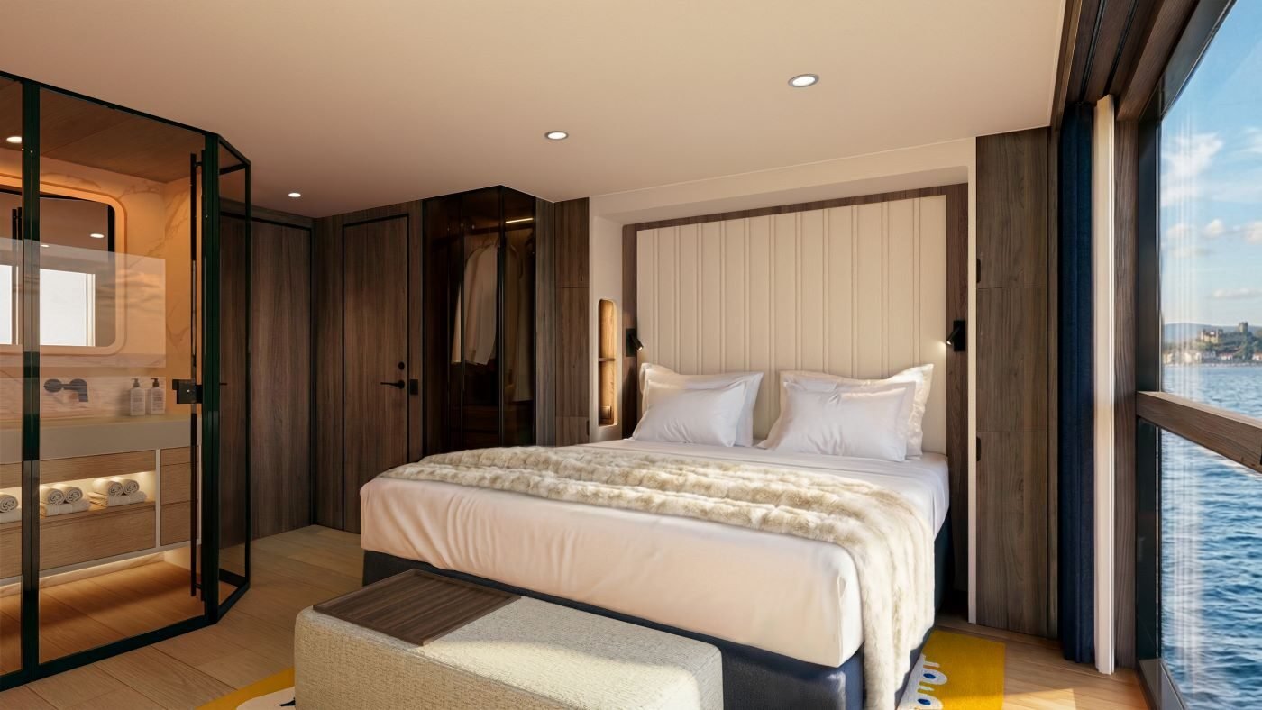 cabina superyacht fluviale